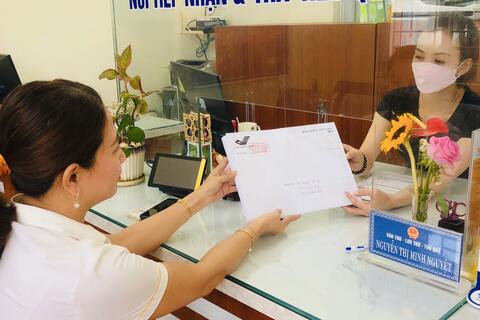 Đẩy mạnh sử dụng dịch vụ bưu chính công ích trong thực hiện thủ tục hành chính trên địa bàn phường Hoài Tân